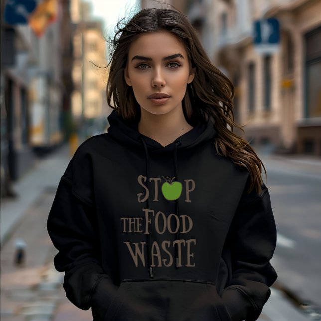 Reduce food waste recycling eco friendly hoodie (Creator Uploaded)