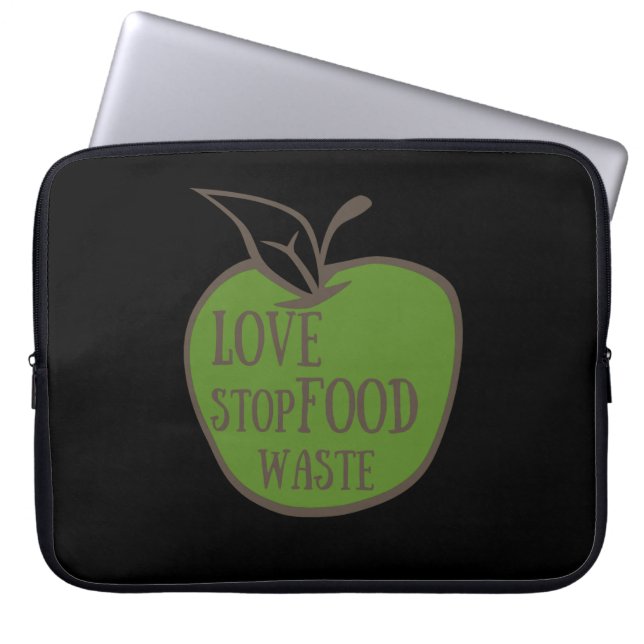 Reduce food waste recycling eco friendly laptop sleeve (Front)