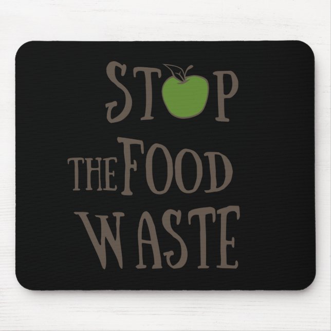 Reduce food waste recycling eco friendly mouse mat (Front)