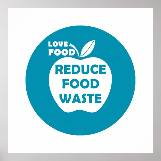 Reduce food waste recycling eco friendly poster (Front)