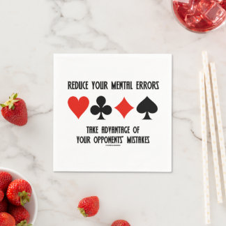 Reduce Mental Errors Take Advantage Opponents Napkin