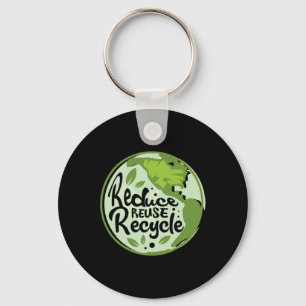 Reduce Reuse Recycle Earth Day Environmentalist Na Key Ring