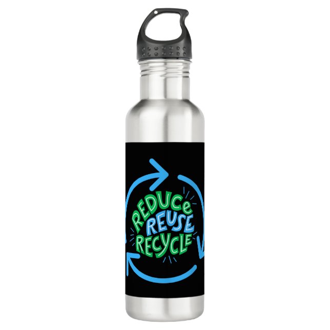 Reduce Reuse Recycle Environment 710 Ml Water Bottle (Front)