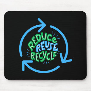 Reduce Reuse Recycle Environment Mouse Mat