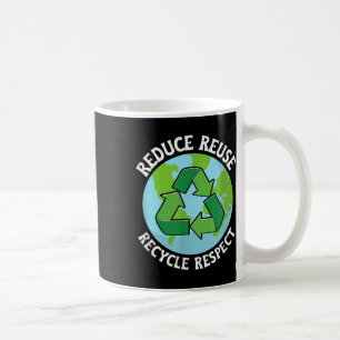 Reduce Reuse Recycle Environmental Protection  Coffee Mug
