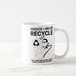 Reduce, Reuse, Recycle _ Environmental Protection Coffee Mug