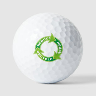Reduce Reuse Recycle Golf Balls