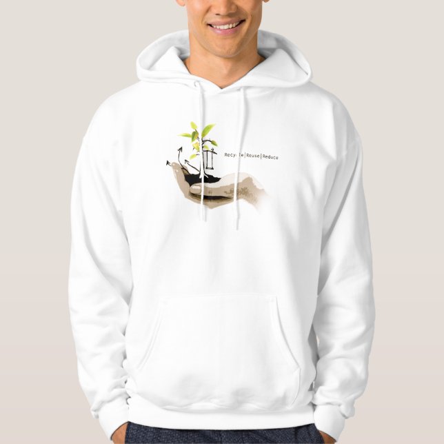 Reduce Reuse Recycle Hoodie (Front)