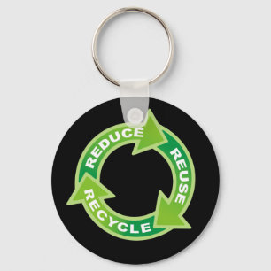 Reduce Reuse Recycle Keychain