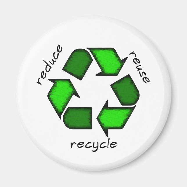 Reduce, Reuse, Recycle Magnet (Front)