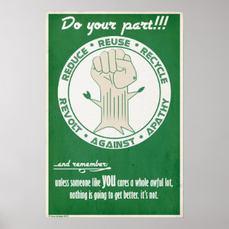 Reduce Reuse Recycle Poster