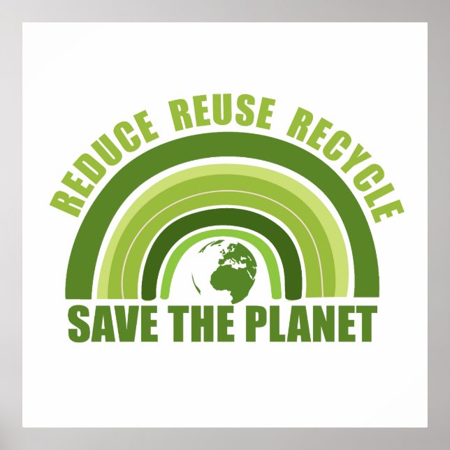 Reduce reuse recycle poster (Front)