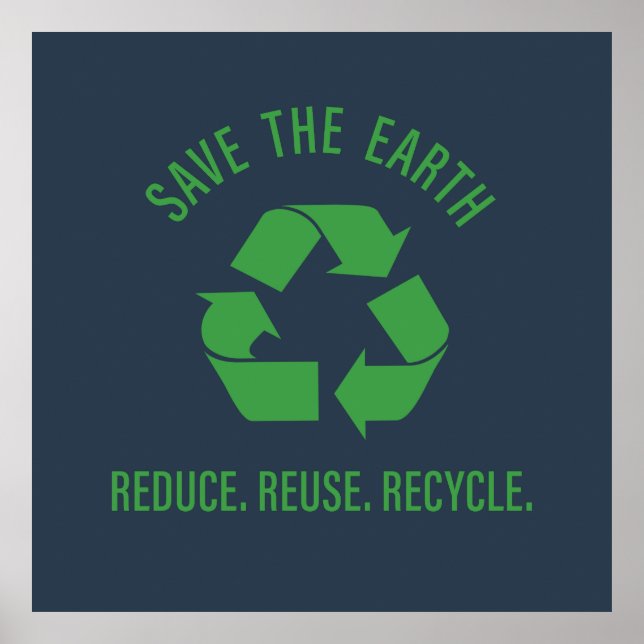 reduce reuse recycle poster (Front)