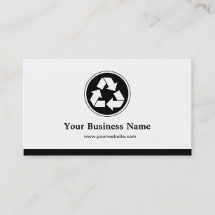 Reduce Reuse Recycle - Recycling Symbol Business Card
