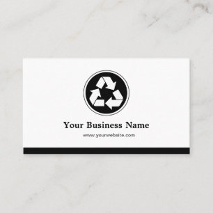Reduce Reuse Recycle - Recycling Symbol Business Card