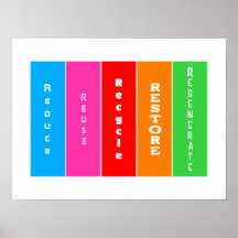"Reduce, Reuse, Recycle, Restore, Regenerate"