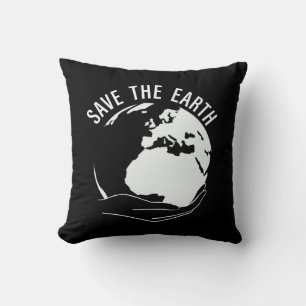 Reduce reuse recycle save the earth cushion
