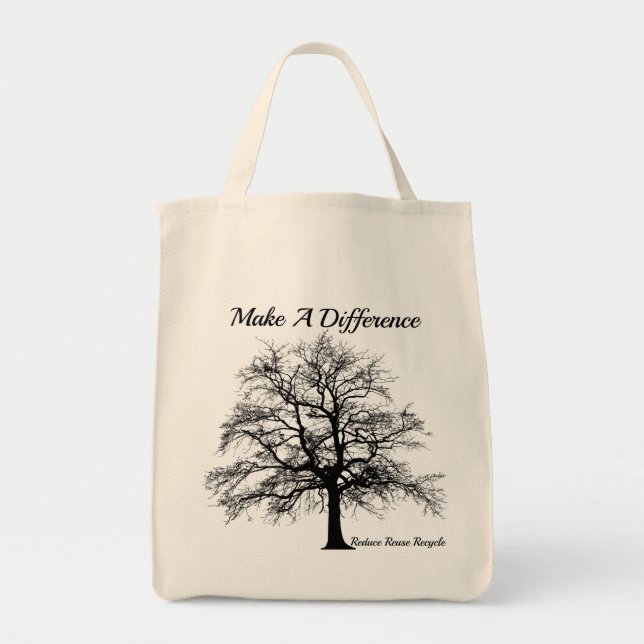 Reduce Reuse Recycle Shopping Bag (Front)