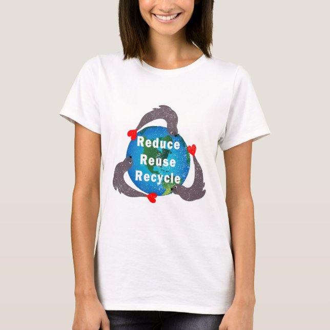 Reduce Reuse Recycle T-Shirt (Front)