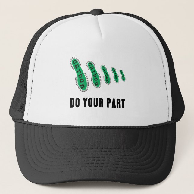 Reduce Your Carbon Footprint Trucker Hat (Front)