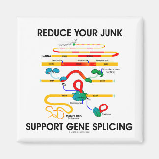 Reduce Your Junk Support Gene Splicing (RNA Humour Magnet