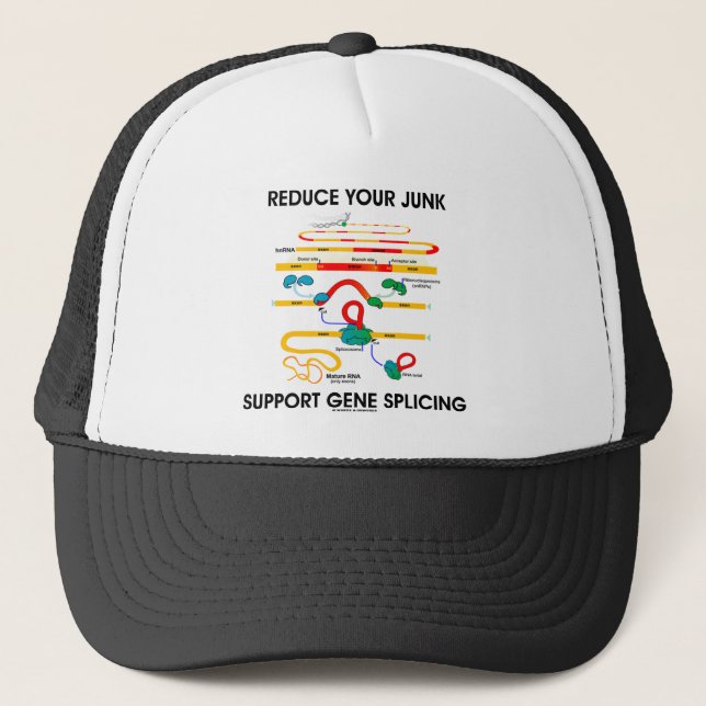 Reduce Your Junk Support Gene Splicing (RNA Trucker Hat (Front)