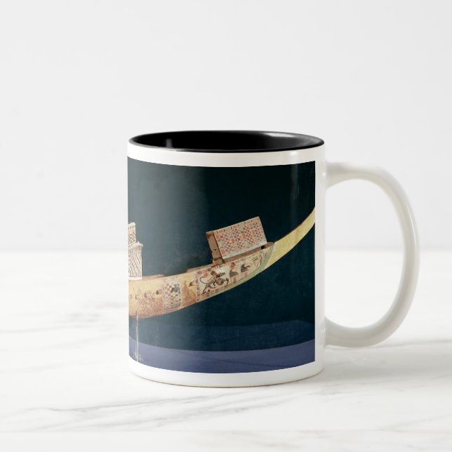 Reduced model of a boat from the Tomb Two-Tone Coffee Mug (Right)