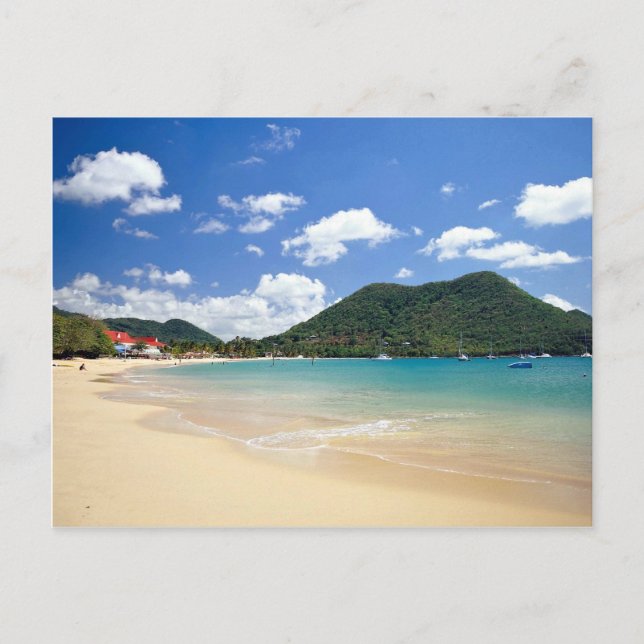 Reduit Beach, Rodney Bay, St. Lucia Postcard (Front)