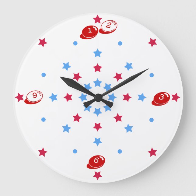 RedWhiteBlue  is for U Wall Clock (Front)