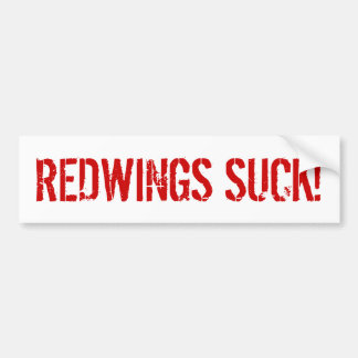 Redwings suck humour bumpersticker bumper sticker