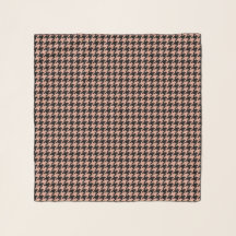 Redwood Antique Brass Houndstooth Patterned Plaid