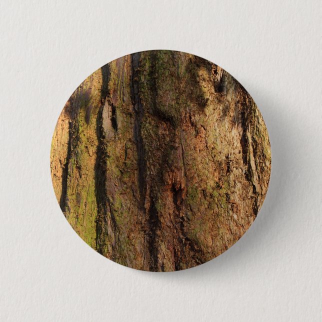 Redwood Bark Photo Texture 6 Cm Round Badge (Front)