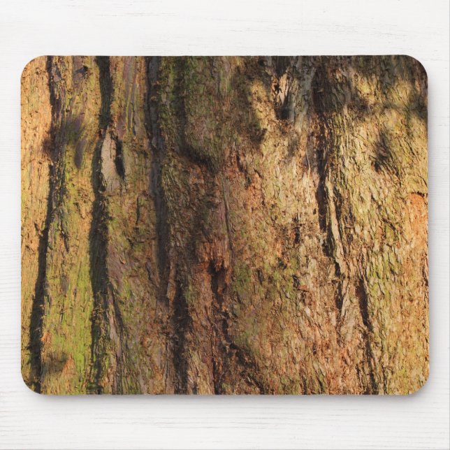 Redwood Bark Photo Texture Mouse Mat (Front)