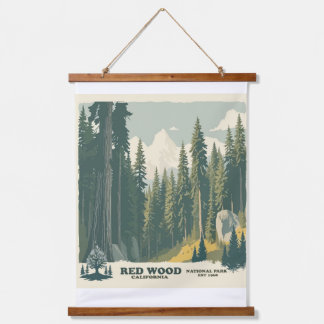 REDWOOD CALIFORNIA  NATIONAL PARK HANGING TAPESTRY