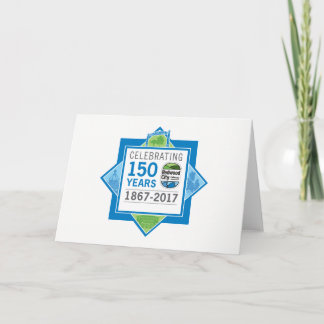 Redwood City 150th Anniversary Card