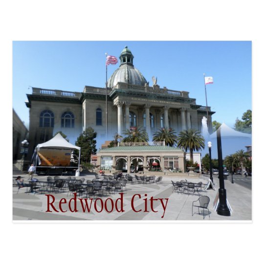 Redwood City postcard