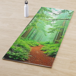 Redwood Forest Misty Tranquillity Design Yoga Mat