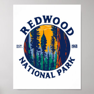 Redwood National And State Parks Ca California Out Poster