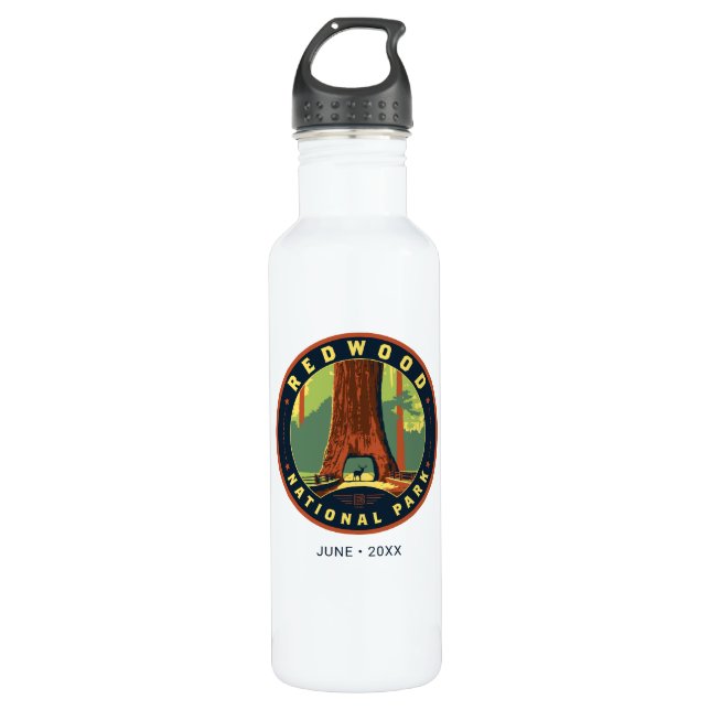 Redwood National Park 710 Ml Water Bottle (Front)