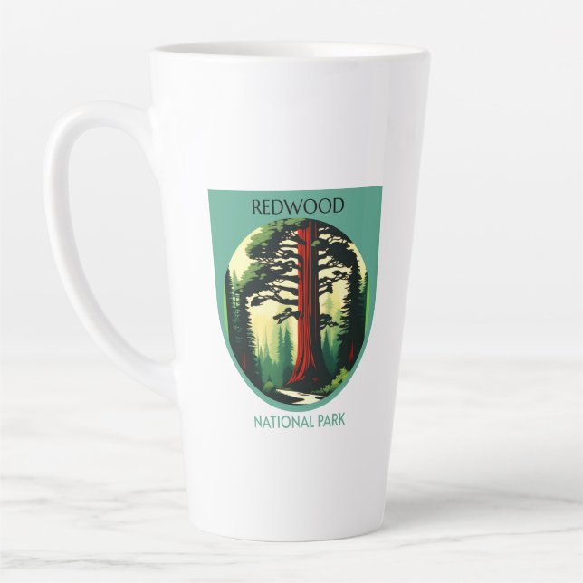 Redwood National Park Beauty in California  Latte Mug (Left)