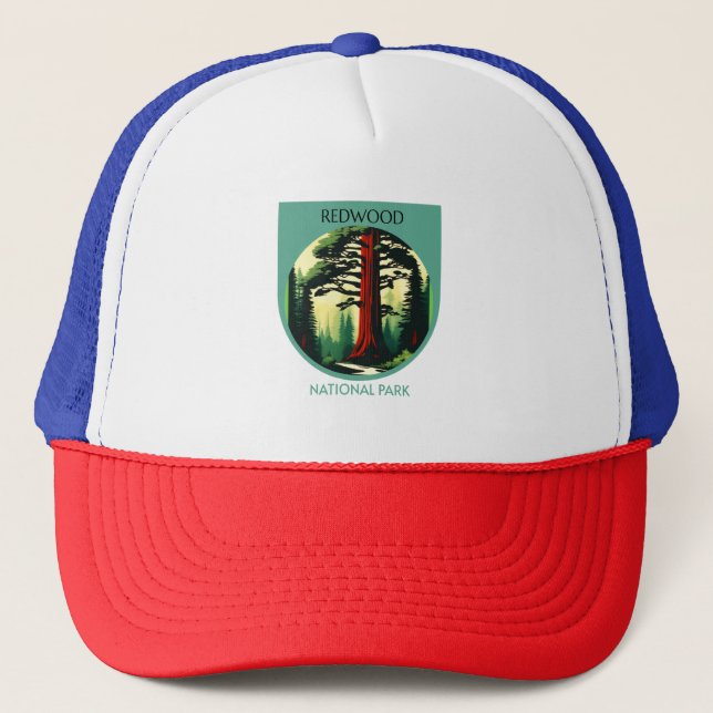 Redwood National Park Beauty in California  Trucker Hat (Front)