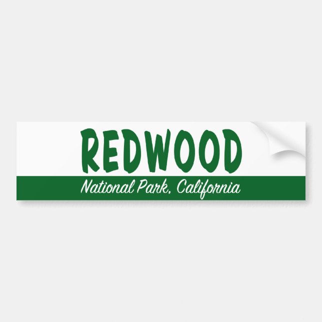 Redwood National Park Bumper Sticker (Front)