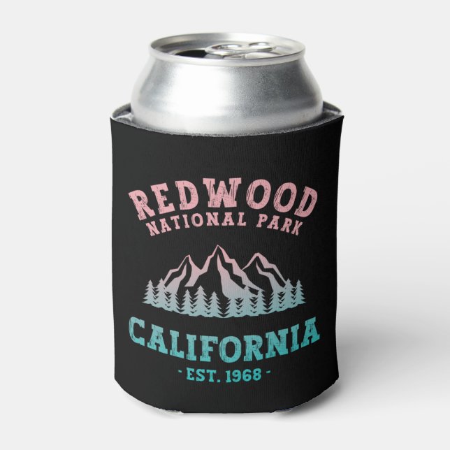 Redwood National Park California Gradient Can Cooler (Can Front)