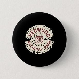 Redwood National Park California Hiking Souvenir G 6 Cm Round Badge