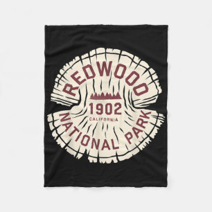 Redwood National Park California Hiking Souvenir G Fleece Blanket