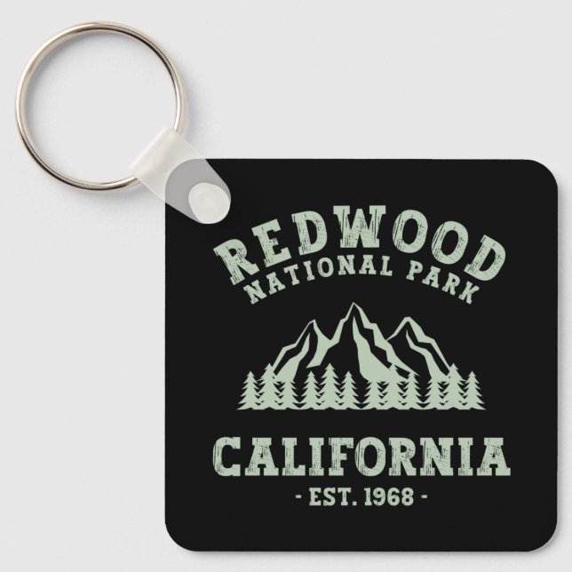 Redwood National Park California Key Ring (Front)