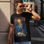 Redwood National Park California Retro Distressed T-Shirt<br><div class="desc">Redwood vector artwork design. The park protects vast prairies,  oak woodlands,  wild rivers,  and 40 miles of rugged coastline.</div>