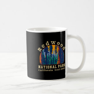 Redwood National Park California Retro Vintage Cam Coffee Mug