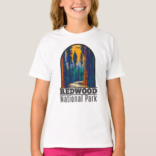 Redwood National Park California Vintage  T-Shirt