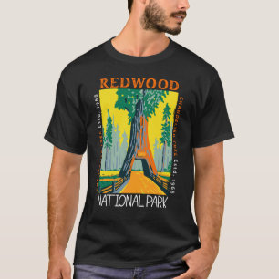 Redwood National Park Chandelier Tree Distressed T-Shirt